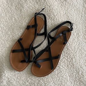 Strappy sling back sandals | LOFT